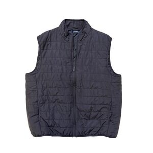 Ralph Lauren Chaps Puffer Vest Mens 2XL Navy Quilted Zip Front Light‎ Sleeveless